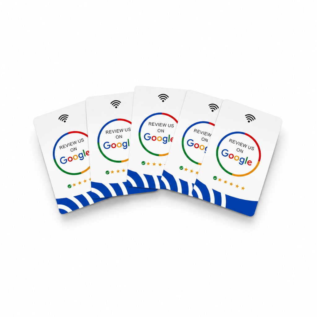 5x Google Bewertungs Karten