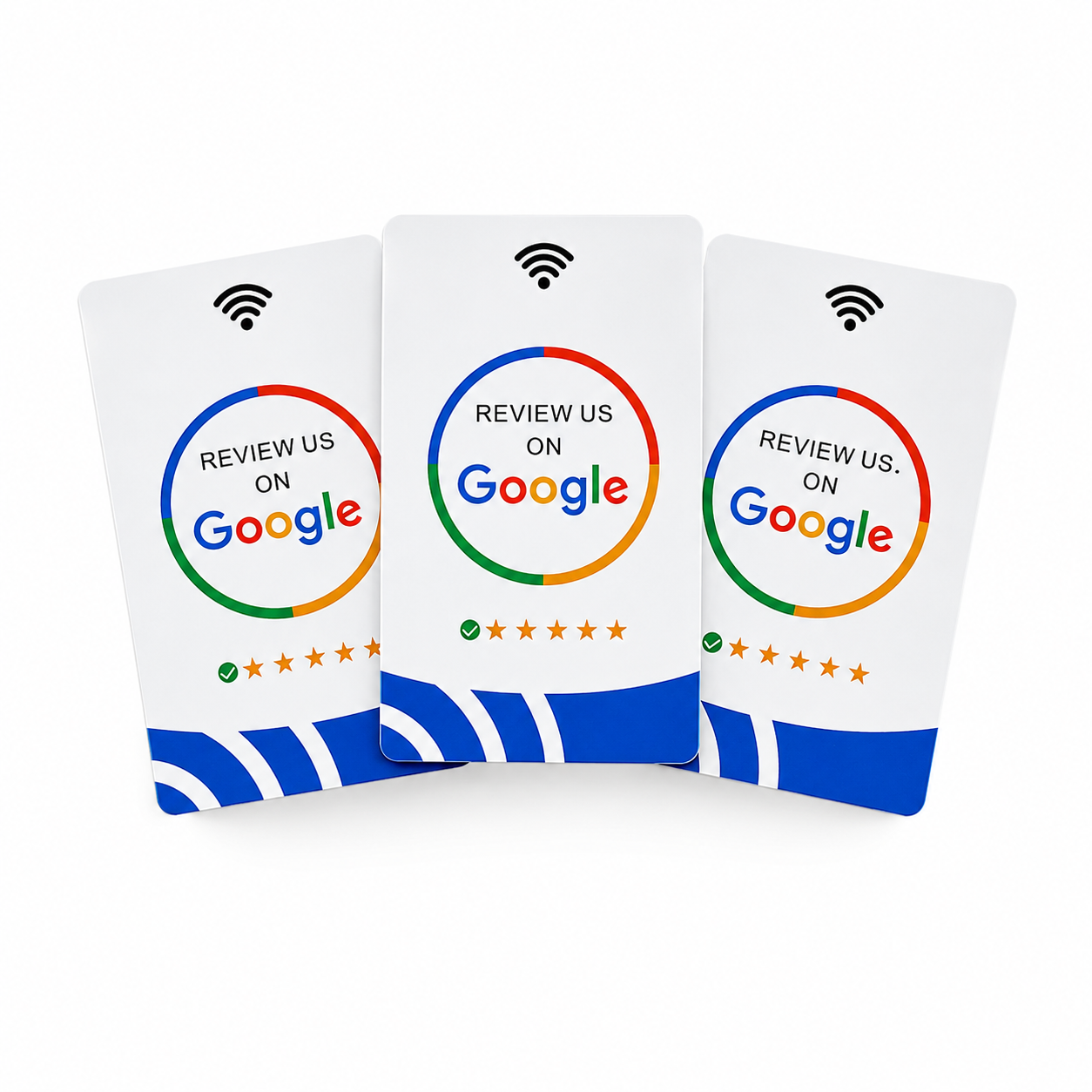 3x Google Bewertungs Karten
